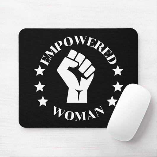 Empowered Woman Mousepad (Mit Mouse)
