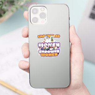 Empowered Women Custom Cut Vinyl Sticker
