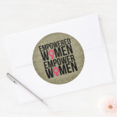 Empowered Women Gold Glitzer Stickers (Umschlag)