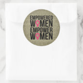 Empowered Women Gold Glitzer Stickers (Tasche)