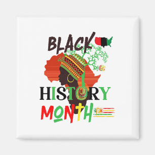 Empowering Black History Month Bekleidung Magnet