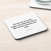 Empowering quote getränkeuntersetzer (Linke Seite)