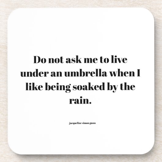 Empowering quote getränkeuntersetzer (Vorderseite)