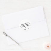 Empowering quote runder aufkleber (Umschlag)