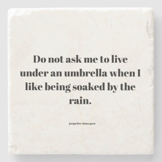 Empowering quote steinuntersetzer (Vorderseite)