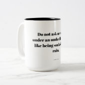 Empowering quote zweifarbige tasse (Vorderseite Links)