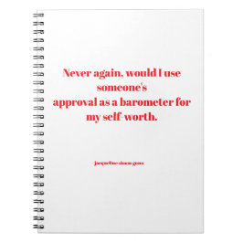 Empowering quotes notizblock