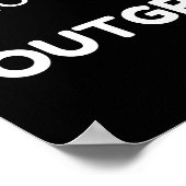 Empowering Self Growth Quote Minimalist Poster (Ecke)