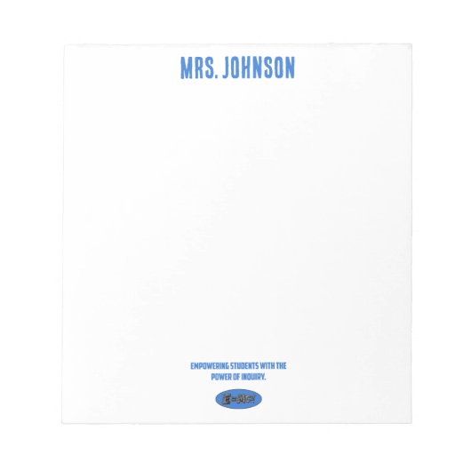 Empowering Students: Power Of Inquiry Science Notizblock (Vorderseite)