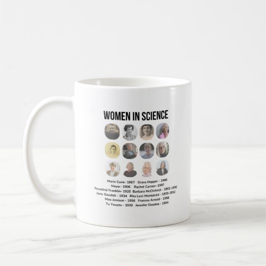 Empowering Women in Science: Wear Their Legacy! Kaffeetasse (Links)
