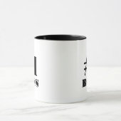 Empowerment #1-Boss-Zitat - Sleek Black Minimalist Tasse (Zentrum)