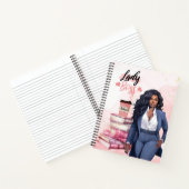 Empowerment ambitionierte Geschäftsfrau Notizblock (Innenseite)