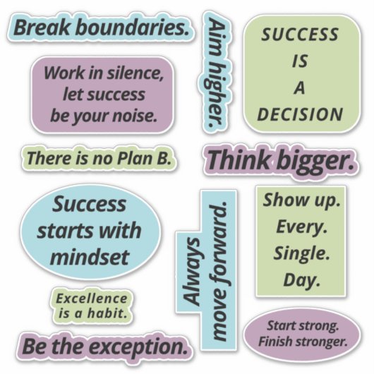 Empowerment des Aufklebers Set kundenspezifisch ge Aufkleber (Vorderseite)