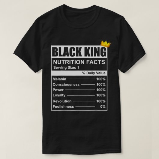 Empowerment des "Black King Definition Nutrition L T-Shirt (Design vorne)