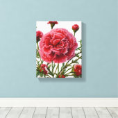 Empowerment durch Nelkenenergie Leinwanddruck (Insitu (Holzboden))