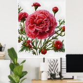 Empowerment durch Nelkenenergie Poster (Heimbüro)