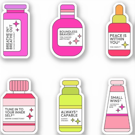 Empowerment Elixirs - Inspirationssticker für Flas Aufkleber (Vorderseite)
