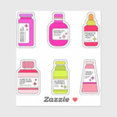 Empowerment Elixirs - Inspirationssticker für Flas Aufkleber (Blatt)