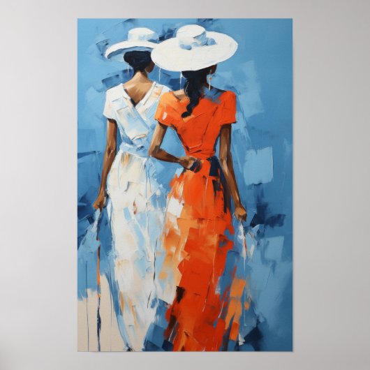 🎨 Empowerment Frauen - Best 🌈 am Sonntag Poster (Vorne)