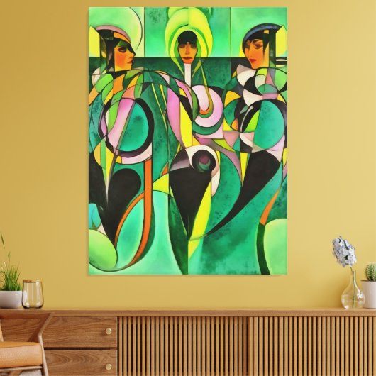 Empowerment gleicht Abstrakte Kunst des Eigenkapit Leinwanddruck (Insitu (Wohnzimmer))