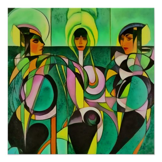 Empowerment gleicht Abstrakte Kunst des Eigenkapit Poster (Vorderseite)