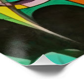 Empowerment gleicht Abstrakte Kunst des Eigenkapit Poster (Ecke)