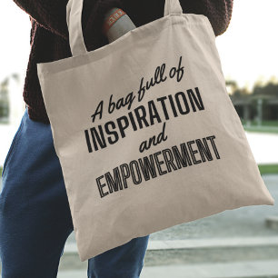 Empowerment Inspirierend Botschaft Stilvoll Tragetasche