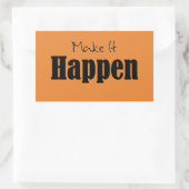 Empowerment macht es möglich rechteckiger aufkleber (Tasche)