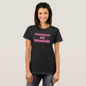 Empowerment Quote "Unbothered and Unbreakable" T-Shirt (Vorne ganz)