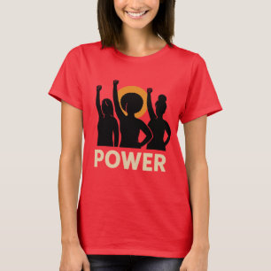 Empowerment-Silhouetten-Kunst – Starke feminine Ma T-Shirt