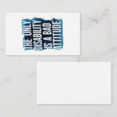 Empowerment Through Positivity / Empoderamento Atr Hinweiskarte (Vorne/Hinten)