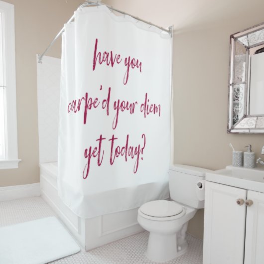 Empowerment und Inspiration Duschvorhang (Beispiel)