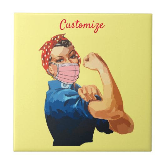 Empowerment von Frauen Maske Thunder_Cove Fliese (Vorderseite)