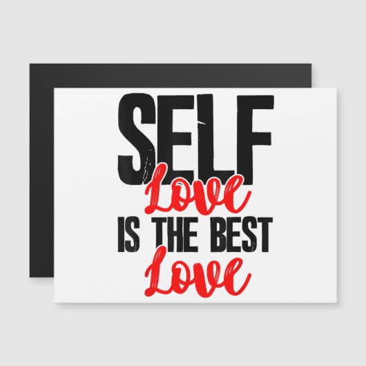 Empowerment von Frauen - Selbstbewusstsein ist die Magnetkarte (Vorne/Hinten)