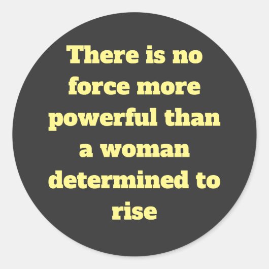 Empowerment-Worte für Frauen Runder Aufkleber (Vorderseite)