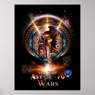 Empress Arzriani Jugendstil Fraktal Portrait Poster