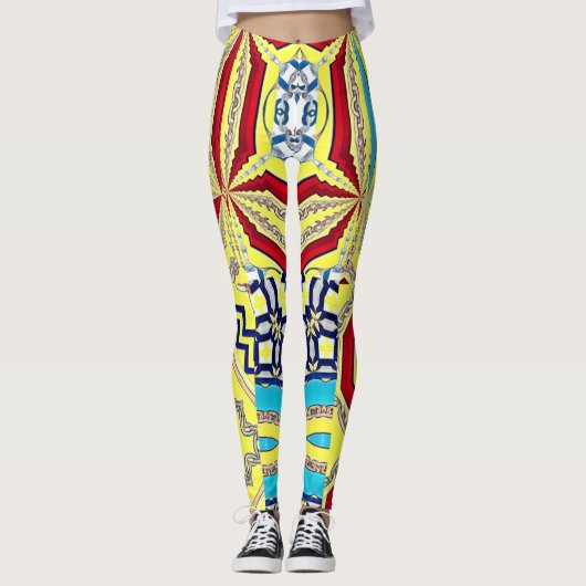 EMPRESS DESIGNER COLLAGE LEGGINGS (Vorderseite)