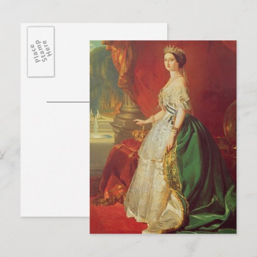 Empress Eugenie Postkarte (Vorne/Hinten)
