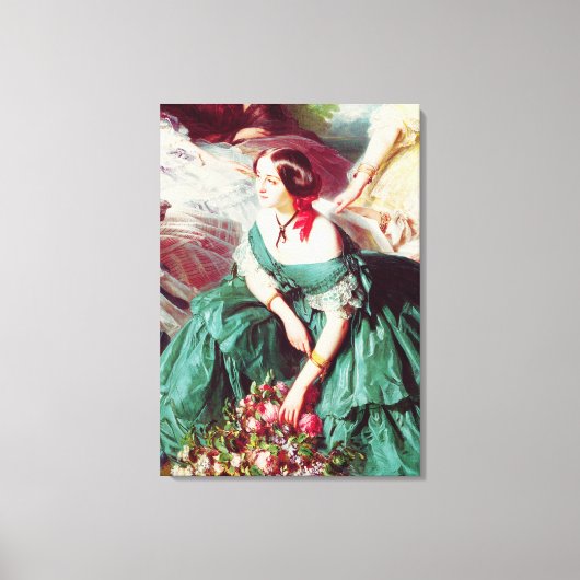 Empress Eugenie und ihre Damen in Wart Leinwanddruck (Vorderseite)