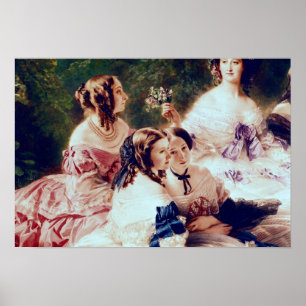 Empress Eugenie und ihre Damen in Wart Poster