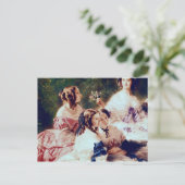 Empress Eugenie und ihre Damen in Wart Postkarte (Stehend Vorderseite)