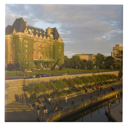 Empress Hotel und Innenhafen; Fliese (Vorderseite)