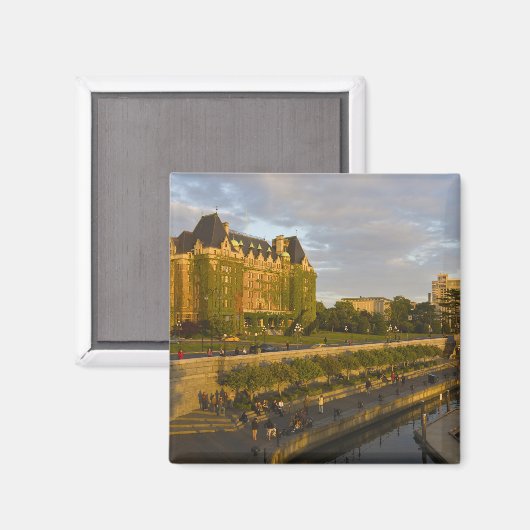 Empress Hotel und Innenhafen; Magnet (Vorderseite/Rückseite)