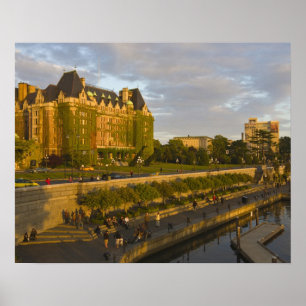 Empress Hotel und Innenhafen; Poster