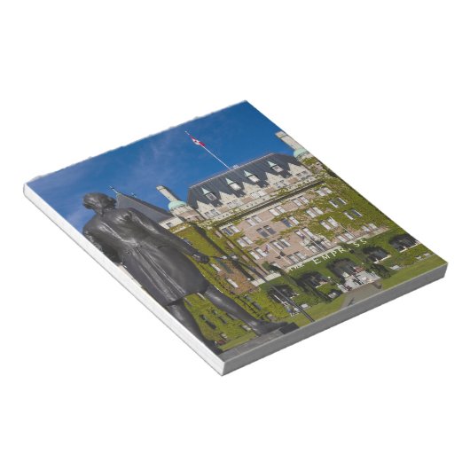 Empress Hotel und Statue von Captain James Cook, Notizblock (angewinkelt)