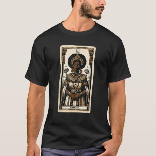 Empress tarot cards t African American Empress Tar T-Shirt (Vorderseite)