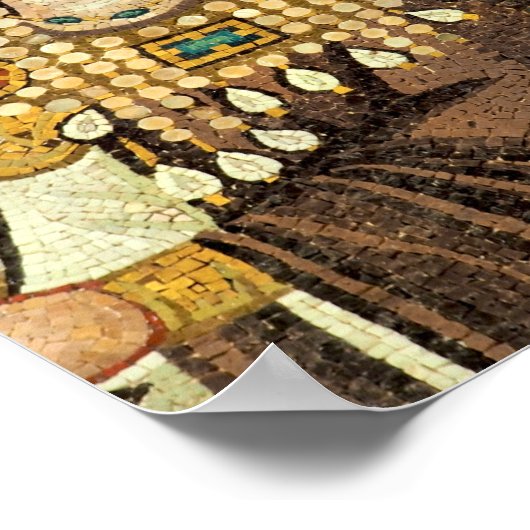 Empress Theodora Mosaic Poster (Ecke)