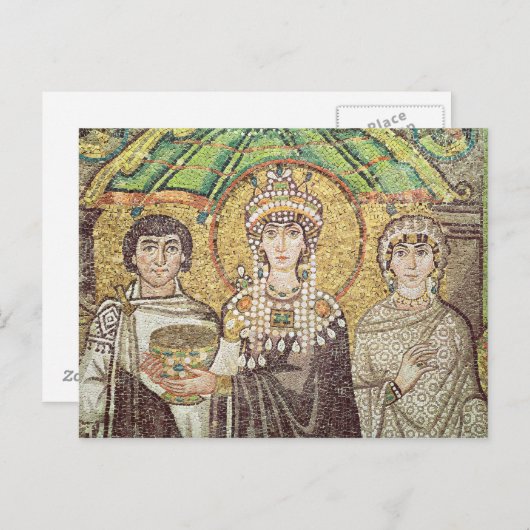 Empress Theodora Postkarte (Vorne/Hinten)