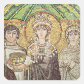 Empress Theodora Quadratischer Aufkleber (Vorderseite)