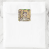 Empress Theodora Quadratischer Aufkleber (Tasche)